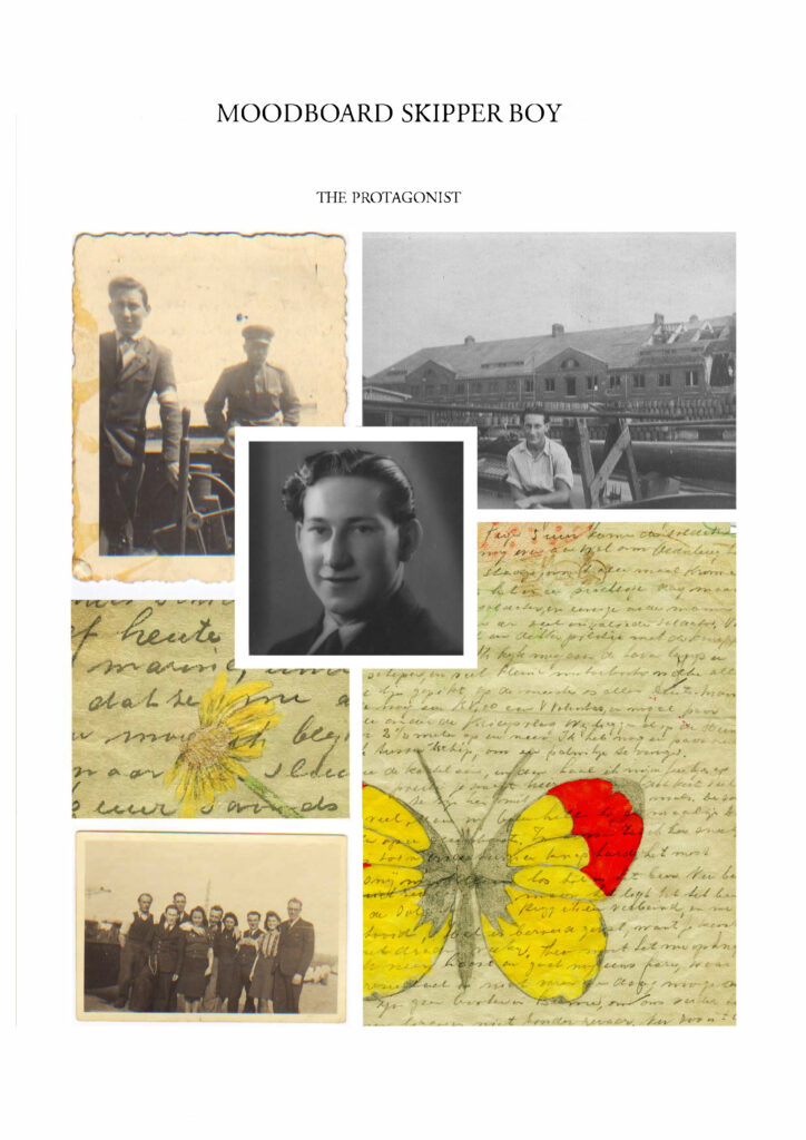 first page of the moodboard for Skipper Boy